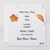 オクトーバーフェスト- SRF 招待状 (裏面)