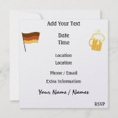 オクトーバーフェスト- SRF 招待状 (裏面)