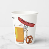 オクトーバーフェストBBQカスタム文字 紙コップ (裏面)