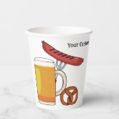 オクトーバーフェストBBQカスタム文字 紙コップ (正面)