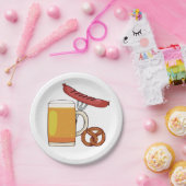 オクトーバーフェストBBQ紙プレート ペーパープレート (パーティー)