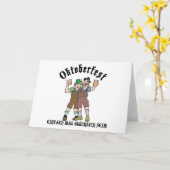 オクトーバーフェストEINFACH MAL GLÜCKLICH SEIN! カード (黄色い花)