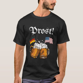 オクトーバーフェストfor Ger American Flag Prost Tシャツ
