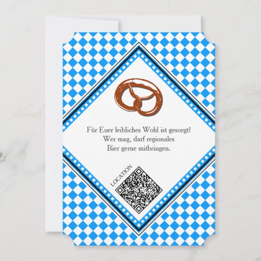 オクトーバーフェストQRコードのダウンロード 招待状 (裏面)