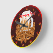 オクトーバーフェストWallclock ラウンド壁時計 (傾斜)