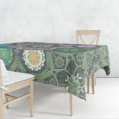 オクト光沢剤アラベスクムーア石の緑 テーブルクロス