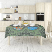 オクト光沢剤アラベスクムーア石の緑 テーブルクロス