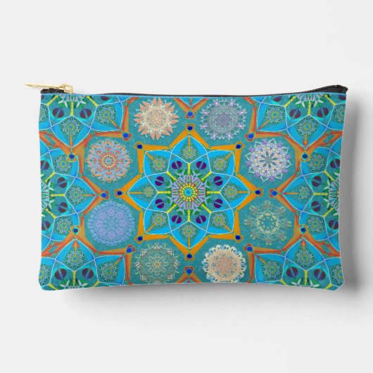 オクト増白剤アラベスクムーアターコイズスタイル アクセサリーポーチ (正面)