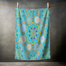 オクト増白剤アラベスクムーアターコイズスタイル ビーチタオル