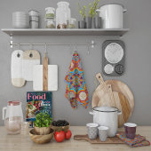 オクト増白剤アラベスクムーア赤スタイル キッチンタオル