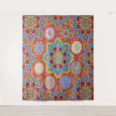 オクト増白剤アラベスクムーア赤スタイル タペストリー (正面)