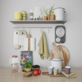 オクト増白剤アラベスクモリッシュタンジェリンスタイル キッチンタオル