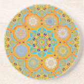 オクト増白剤アラベスクモリッシュタンジェリンスタイル コースター (正面)