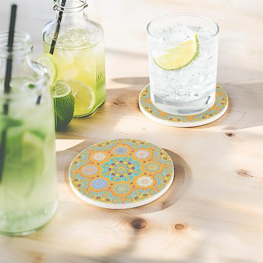 オクト増白剤アラベスクモリッシュタンジェリンスタイル コースター