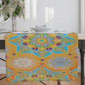 オクト増白剤アラベスクモリッシュタンジェリンスタイル ショートテーブルランナー