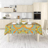 オクト増白剤アラベスクモリッシュタンジェリンスタイル テーブルクロス