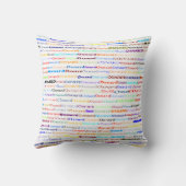 オクナード文字デザインII装飾用クッション クッション (裏面)