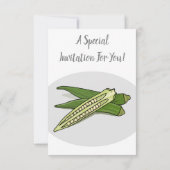 オクラの漫画イラスト 招待状 (裏面)