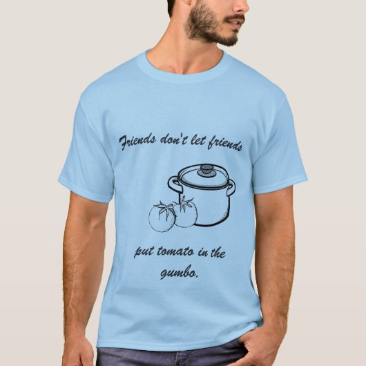 オクラのTシャツのトマト無し Tシャツ (正面)