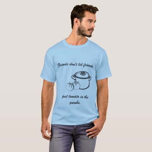 オクラのTシャツのトマト無し Tシャツ (正面フル)