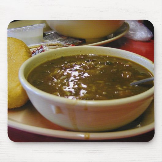 オクラはボールを転がります マウスパッド (正面)