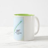 オクラコクノースカロライナの米国の地図 ツートーンマグカップ (正面右)