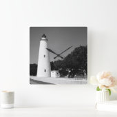 オクラコケ灯台 スクエア壁時計 (ホーム)