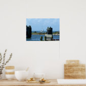 オクラコケ離れ島の帆船のシルバーレイク ポスター (キッチン)