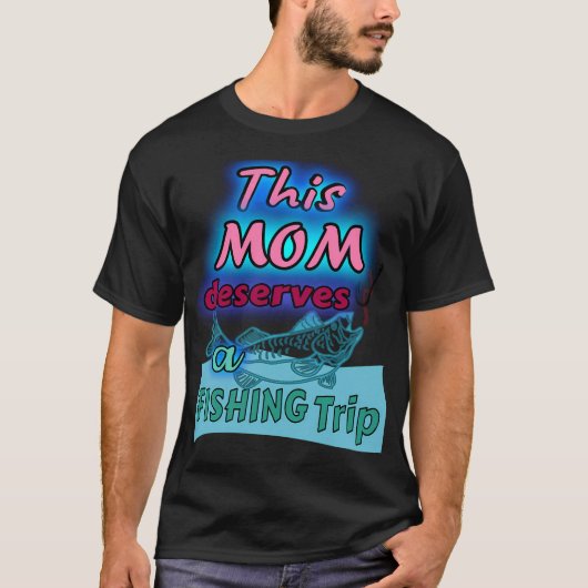 オクラコークの釣りママ Tシャツ (正面)