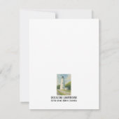 オクラコークライトハウスウォーターカラー ノートカード (裏面)