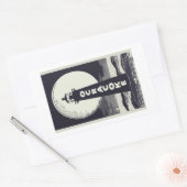 オクラコークライトハウスノースカロライナ月 長方形シール (封筒)