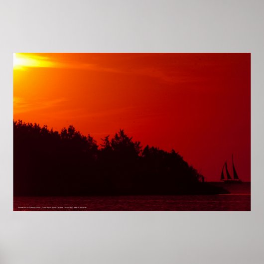オクラコーク島サンセットセイル ポスター (正面)