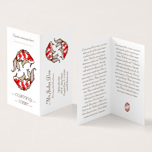 オクラシックリエンタルコイ 名刺 (内部&外部)