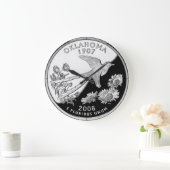 オクラフェイクホマ州4分の1時計 ラージ壁時計 (ホーム)