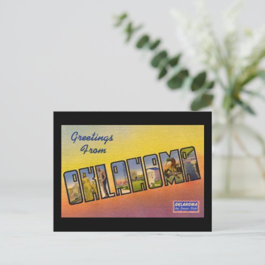 オクラホマからの挨拶 ポストカード (スタンド正面)