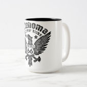 オクラホマで蹴66号線を入手 ツートーンマグカップ (正面右)