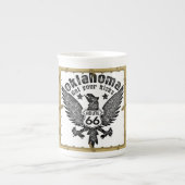 オクラホマで蹴66号線を入手 ボーンチャイナマグカップ (正面)