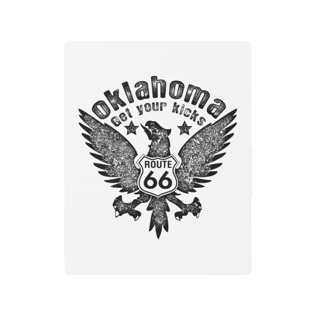 オクラホマのお楽しみ メタルプリント (正面)