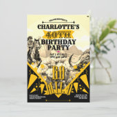 オクラホマのカウガール切手 招待状 (スタンド正面)