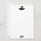 オクラホマのカウガール切手 招待状 (裏面)