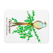 オクラホマのシザースオットフライ捕獲鳥 マグネット (横)