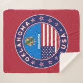 オクラホマのステッカー、電話ケース シェルパブランケット (正面(横))