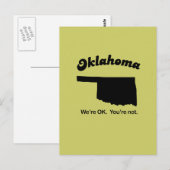 オクラホマのモットー – 私たちは大丈夫だ、あなたはない ポストカード (正面/裏面)