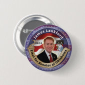 オクラホマの上院議員のためのジェームスLankfordを選んで下さい 缶バッジ (正面&裏面)