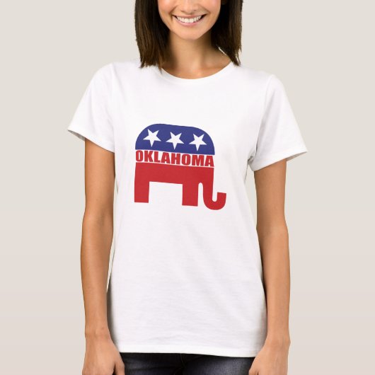 オクラホマの共和党員象 Tシャツ (正面)