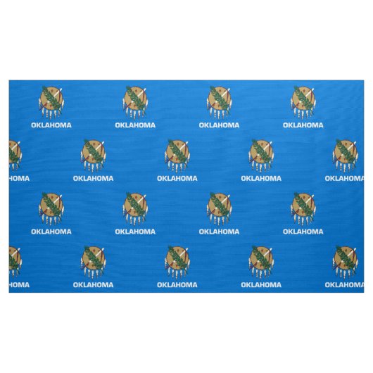 オクラホマの州の旗の生地 ファブリック (ヤード)