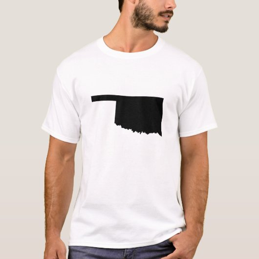 オクラホマの州の輪郭 Tシャツ (正面)