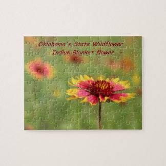 オクラホマの州の野生の花のパズル ジグソーパズル