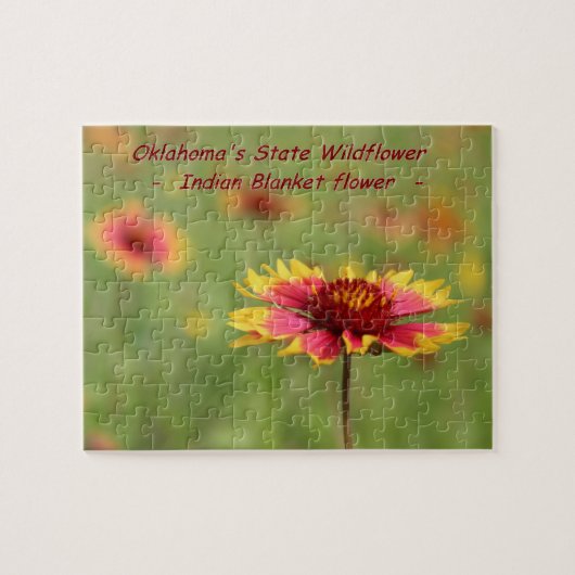 オクラホマの州の野生の花のパズル ジグソーパズル (横)