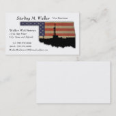 オクラホマの愛国心が強い石油開発の装備 名刺 (正面/裏面)